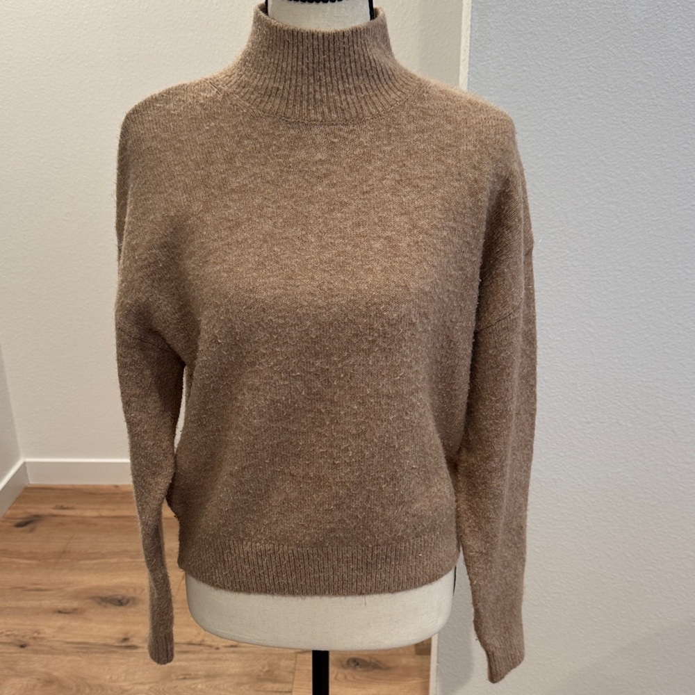 H&M Cozy Tan Turtleneck Sweater